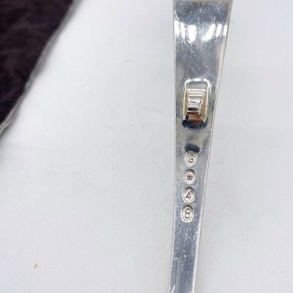 Gerity Georgian Silver Plate Serving Ladle Spoon G48 Cloth Bag Tag 12.5” - Picture 12 of 12